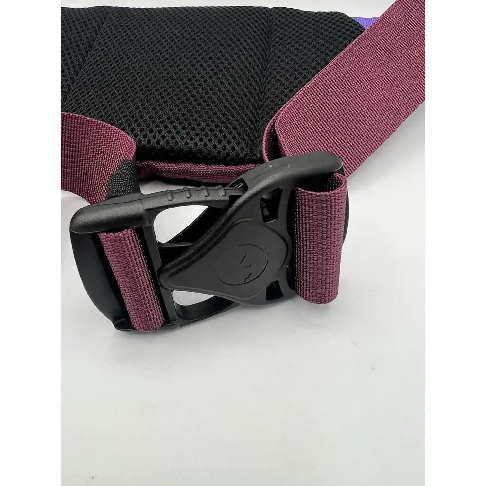 Kavu Fanny Pack Hip Bag Waist Pack Purple Maroon Beige Adjustable Strap Y2K